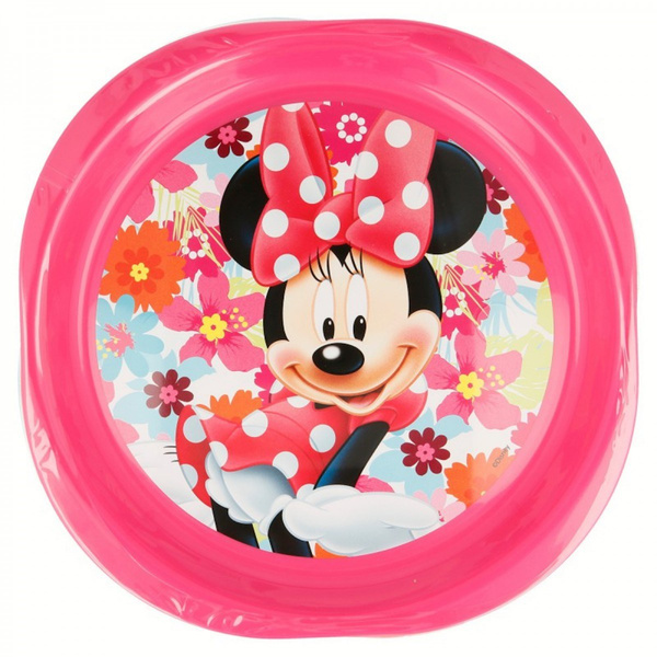 Zestaw 3 talerzyków piknikowych Myszka Minnie