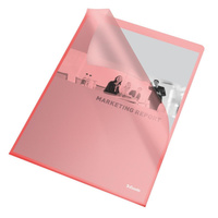 Ofertówki Esselte A4 groszkowe 115 mikronów kolorowe czerwony