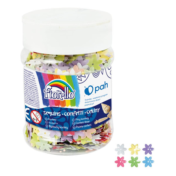 Cekiny confetti Kwiatek w słoiku 50g