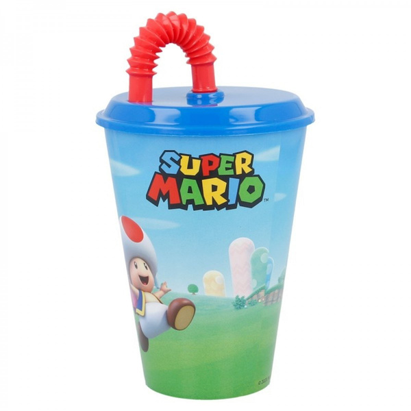 Kubek ze słomką Super Mario 430 ml