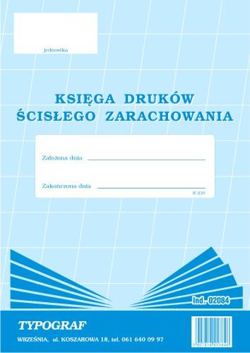 Księga druków ścisłego zarachowania K210 A4