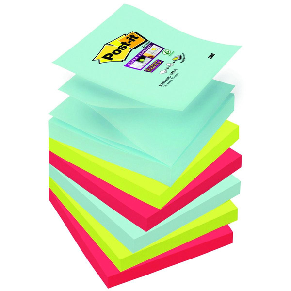 Karteczki samoprzylepne 76x76mm Post-it Super Sticky Z-notes paleta miami