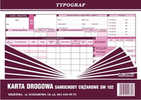 Karta drogowa na samochody ciężarowe SM 102