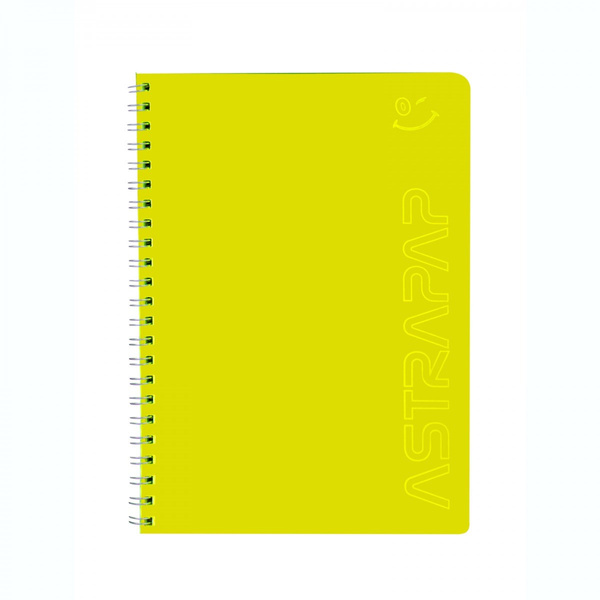 Kołozeszyt A5 80 kartek krata Astrapap Fluo