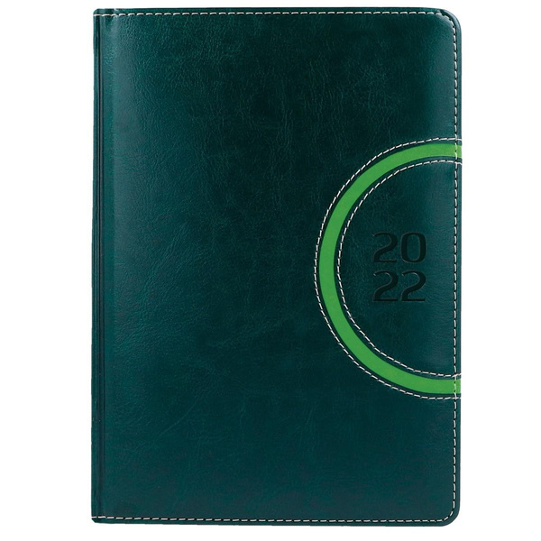 Kalendarz książkowy Combo zielony A5 2026 rok