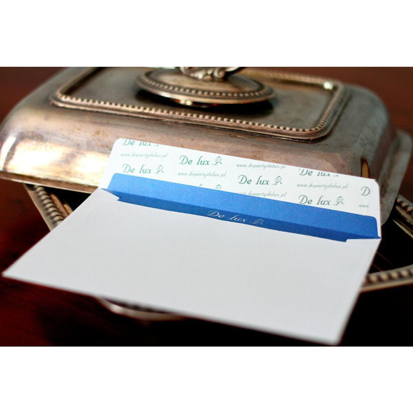 Koperty DL Delux (110x220 mm) białe HK - 1000 sztuk