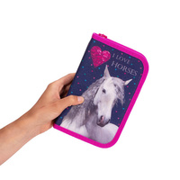 Piórnik bez wyposażenia jednokomorowy Konie 17