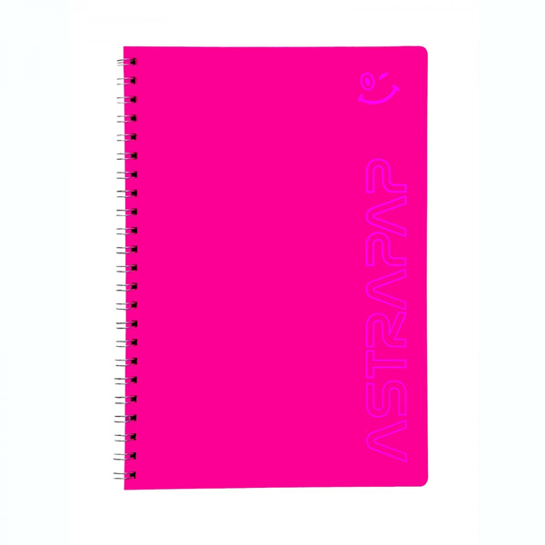 Kołozeszyt A5 80 kartek krata Astrapap Fluo