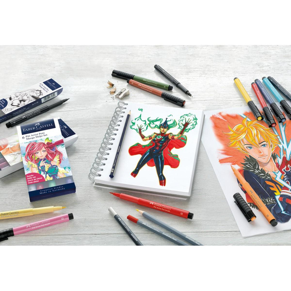 Zestaw pisaków Pitt Artist Pen Manga Shonen Faber Castell