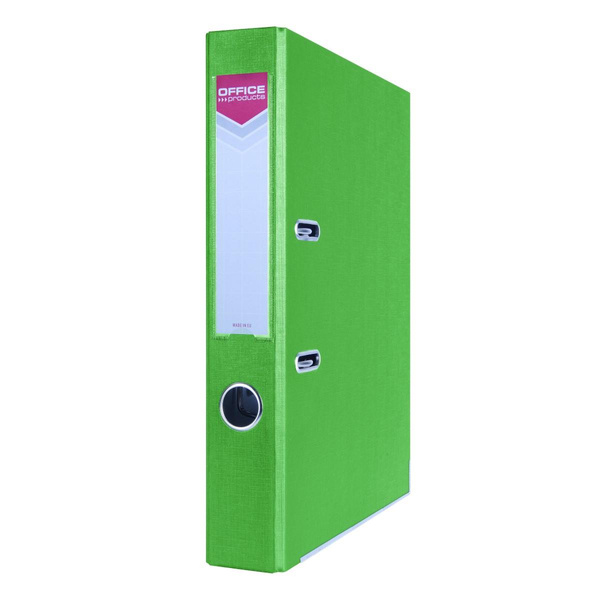 Segregator A4 wąski 55mm z szyną Office Products Officer zielony