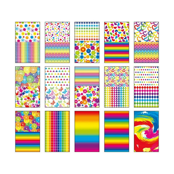 Blok z motywami HappyColor A4 15 arkuszy Colors