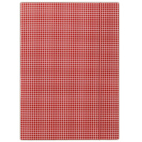 Teczka z gumką Donau w kratę A4 czerwony