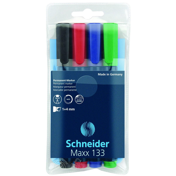 Marker uniwersalny Schneider Maxx 133 4 kolory