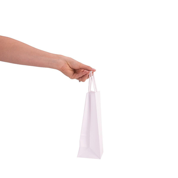 Torba papierowa ekologiczna 180x80x225 mm biała