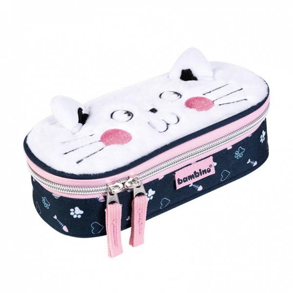 Piórnik saszetka usztywniona z klapką Kitty