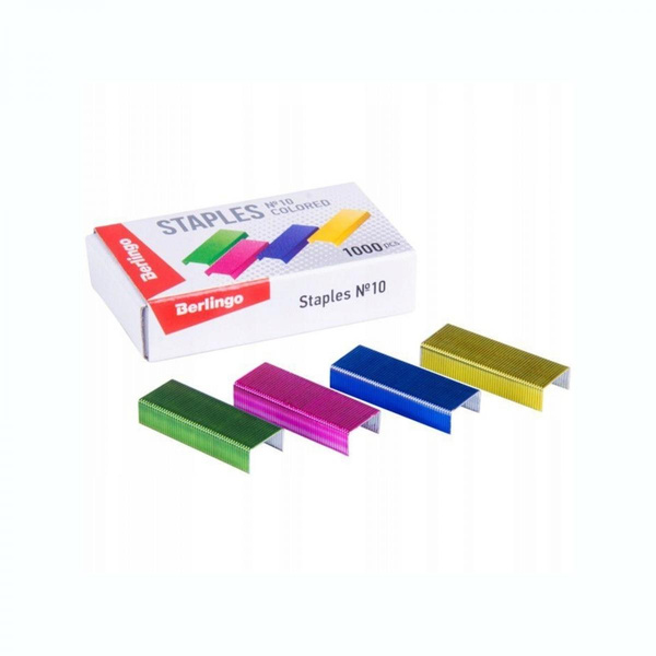 Zszywki kolorowe No.10