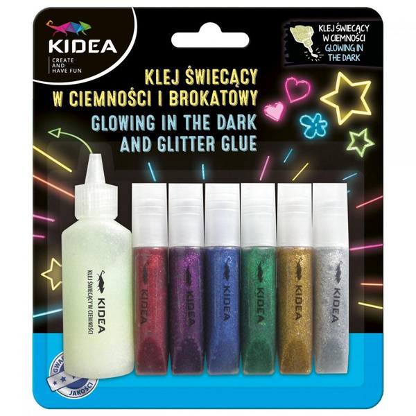 Klej brokatowy Kidea świecący w ciemności