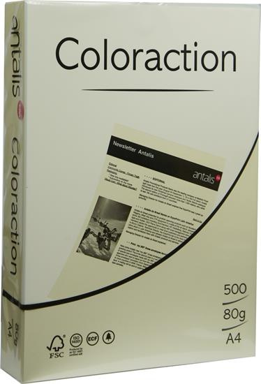 Papier ksero kolorowy A4 80g Atoll kość słoniowa Coloraction