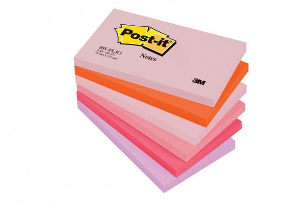 Karteczki samoprzylepne 127x76mm Post-it paleta radosna 655FLJO