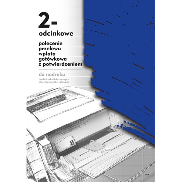 Druk polecenie przelewu wpłata gotówkowa z potwierdzeniem odbioru 2-odcinkowe