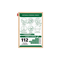 Tablica suchościeralno-magnetyczna BHP Memobe instrukcja pierwszej pomocy 30x40 cm