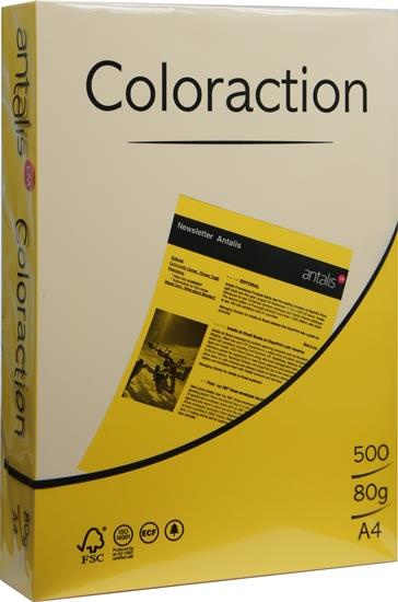 Papier ksero kolorowy A4 160g Hawai złoty Coloraction