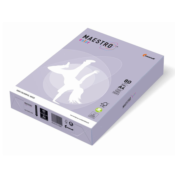 Papier ksero kolorowy A4 80g lawendowy trendy Maestro Color LA12