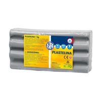 Plastelina Astra 1kg szary