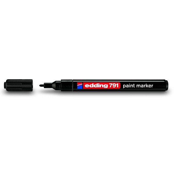 Marker lakierowy Edding końcówka okrągła 1-2mm czarny