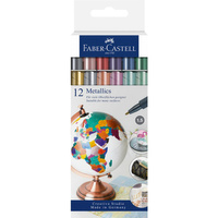 Pisaki metaliczne Faber Castell Metallic 12 kolorów
