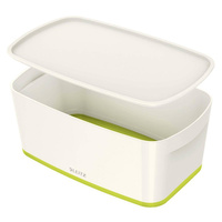Pojemnik plastikowy z pokrywą mały Leitz MyBox zielony