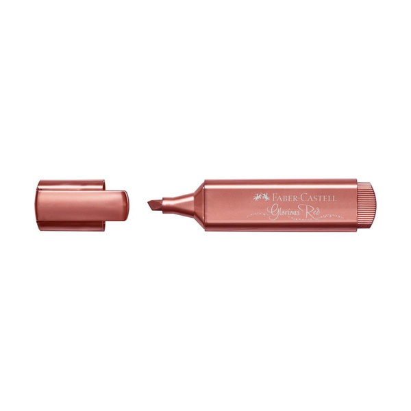 Zakreślacz metaliczny Faber Castell 1546 czerwony