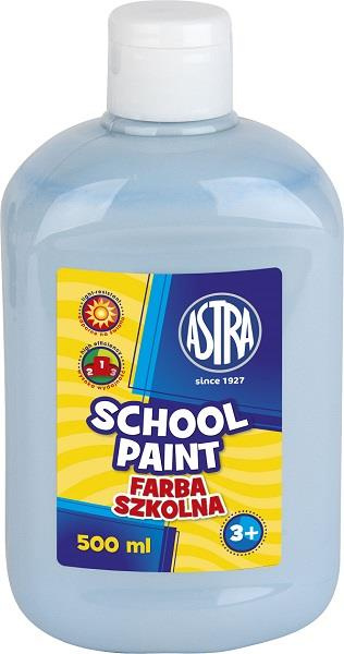 Farba plakatowa w butelce 500ml błękitna Astra