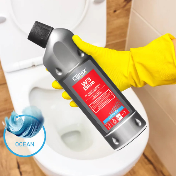 Żel do czyszczenia sanitariatów Clinex W3 Blue 1l