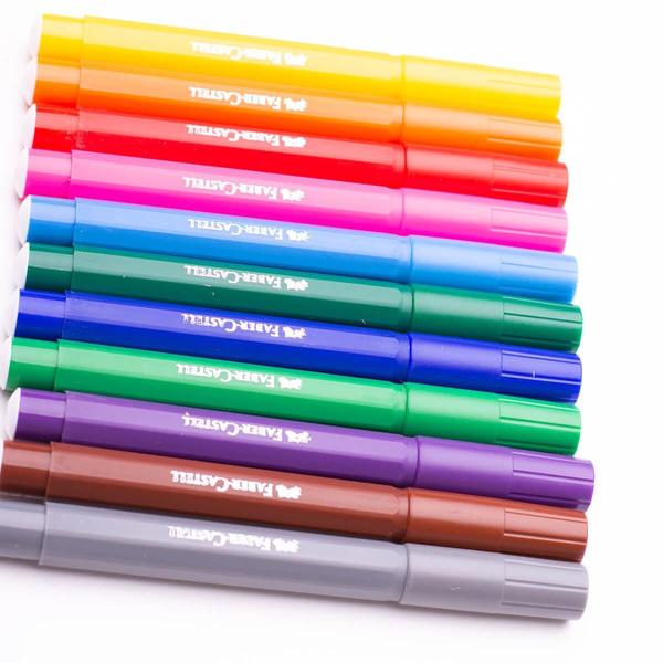 Flamastry Faber Castell Jumbo 12 kolorów