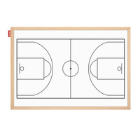 Tablica taktyczna suchościeralno-magnetyczna Memobe boisko do koszykówki 90x60cm