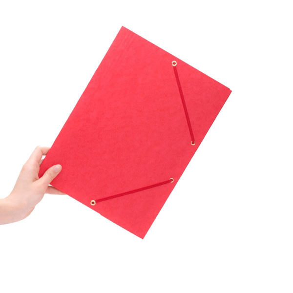 Teczka z gumką Donau A4 preszpanowa czerwony