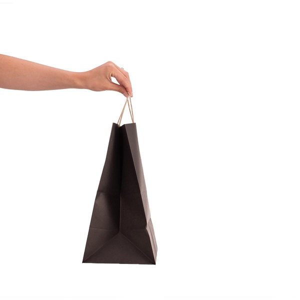 Torba papierowa ekologiczna 305x170x340 mm czarna