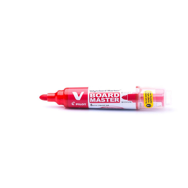 Marker suchościeralny Pilot V-Board Master końcówka okrągła czerwony