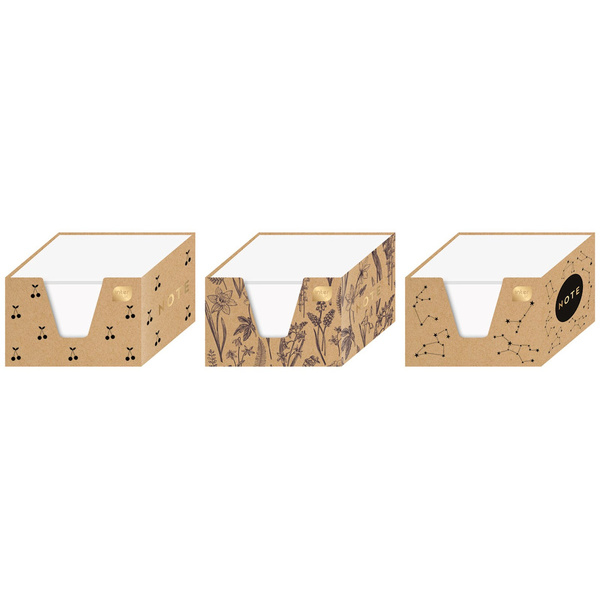 Karteczki biurowe 90x90x90mm w kubiku Kraft Interdruk