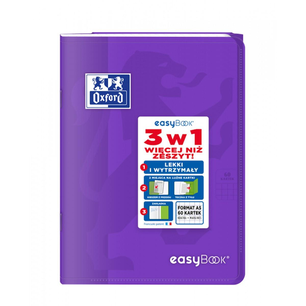 Zeszyt Oxford Easybook A5 w kratkę 60 kartek