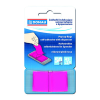 Zakładki indeksujące Donau 25x45mm różowe