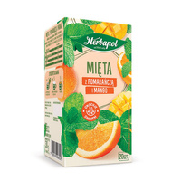 Herbata Herbapol Zielnik Polski mięta z pomarańczą i mango 20 torebek