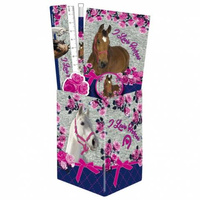 Zestaw przyborów szkolnych w puszce Konie 13