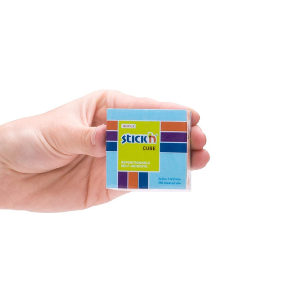 Karteczki samoprzylepne 51x51mm Stick`n niebieski