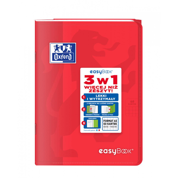 Zeszyt Oxford Easybook A5 w kratkę 60 kartek