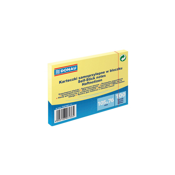 Karteczki samoprzylepne 105x76mm Donau