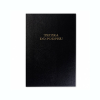 Teczka do podpisu Barbara 16 kart czarny