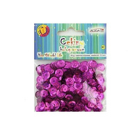 Cekiny hologramowe różowe ciemne 10mm 10g