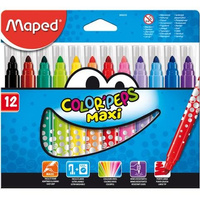 Flamastry Maped Colorpeps Maxi trójkątne 12 kolorów